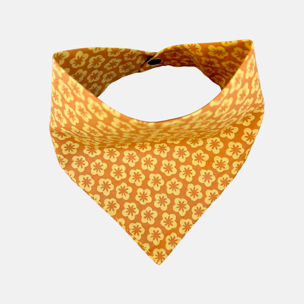 Spring O Flowers Dog Bandana | Premium, handmade, snap button